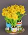 Crochet pattern Easter decoration with Easter eggs and daffodils