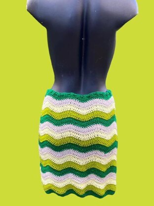 Ripple Crochet Skirt
