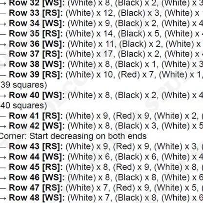 Valentine's Day Cushion Corner-to-Corner Crochet Pattern I Love You