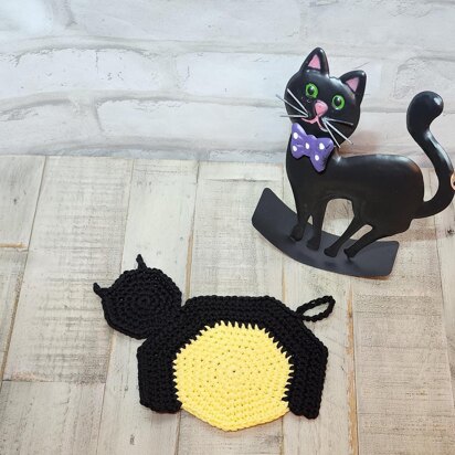 Black Cat Potholder