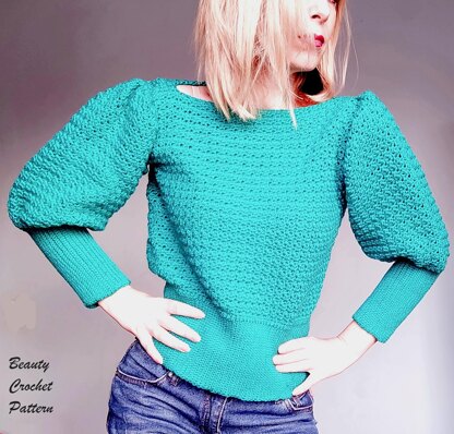 Puff sleeve clearance sweater