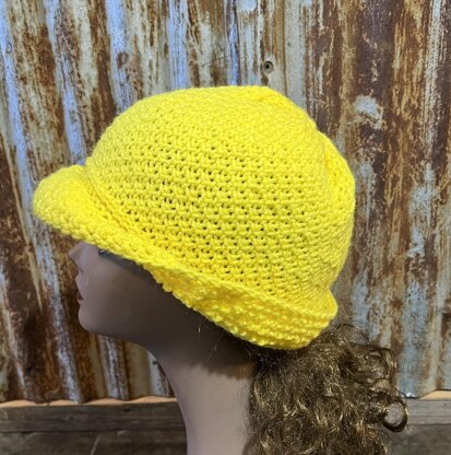 Sunny Days Bucket Hat -- a loom knit pattern