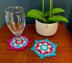 Hexagon flower coaster by HueLaVive