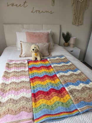 Gentle Ripples Bobble Baby Blanket