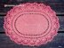 Romantic Oval Doily Placemat Written Pattern