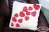 Pillow Case with Flying Hearts