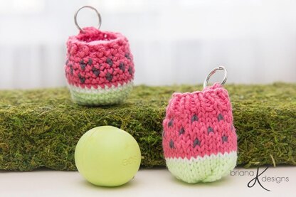 Knit EOS Lip Balm Holder / Key Chain