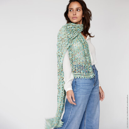 Lana Grossa 25 Crochet Wrap in Setacotone Hand Dyed PDF