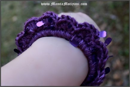 Flora Bangle Crochet Bracelet Pattern Boho Jewelry #2