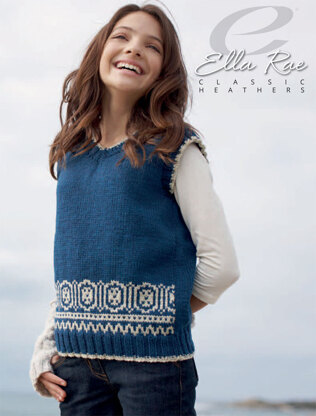Allie Vest in Ella Rae Classic Heathers - E18-06