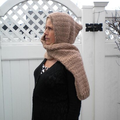 Moana Hooded Scarf - knitting pattern