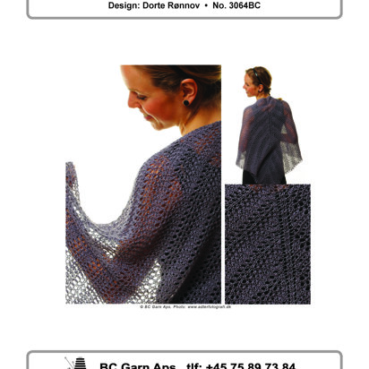 Anemone Shawl in BC Garn Jaipur Fino - 3064BC - Downloadable PDF - knitting pattern