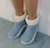 Mens 2 Colour Super Chunky Slipper Boots Circular