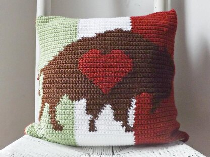 Buffalo Love Italian Pillow