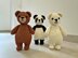 Bear Crochet Bundle: Teddy, Panda, Polar Bear Amigurumi (PDF Pattern)