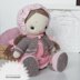 Doll clothes Knitting Pattern Outfit Shabby Chic Style for doll, lamb, bunny, kitty