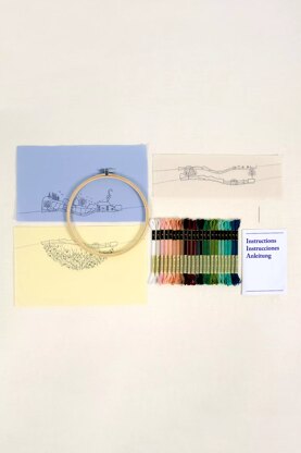 DMC Spring Landscape by Georgie K. Emery Advanced Embroidery Kit