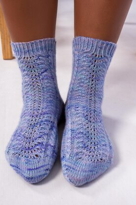 Cable & Lace Socks