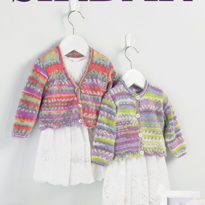 Baby Girl's Cardigan in Sirdar Snuggly Crofter DK - 5213 - Downloadable PDF