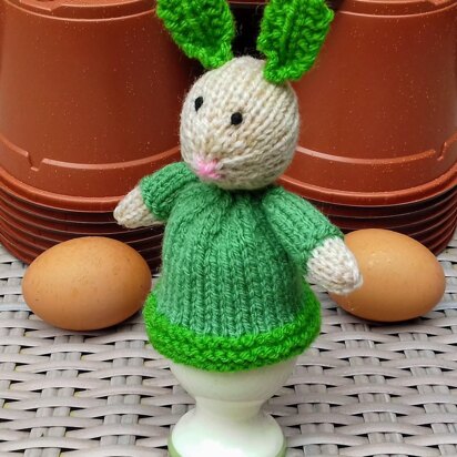 Lettice Bunny - Boiled Egg Cosy - knitting pattern