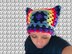 Granny Square Cat Ear Beanie