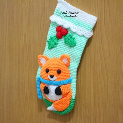 Little Fox Christmas Stocking