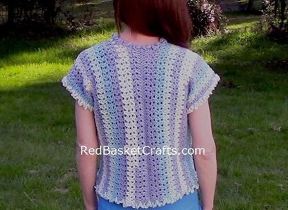 Lavender Vest in Easy V Stitch