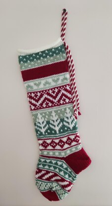 Personalised Nordic Fairisle Christmas Stockings