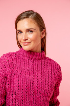 Winter Morning Sweater - Free Jumper Knitting Pattern for Women in