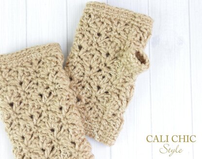 Elaine Crochet Fingerless Gloves #808G