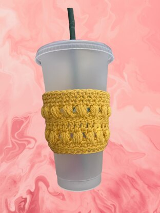 Happy Hand Crochet Cup Cozy with Handle - FREE Pattern! - Nicki's