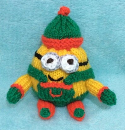 Christmas Elf Minion choc orange cover / toy