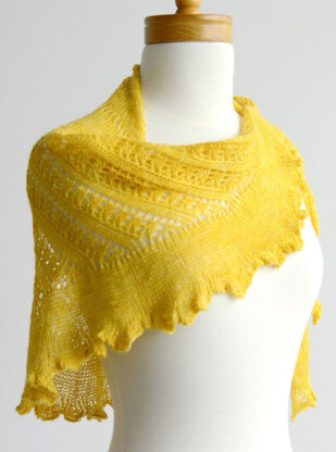 Shattered Sun Shawl in Sweet Georgia Cashsilk Lace