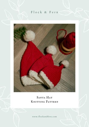 Santa Hat Knitting Pattern