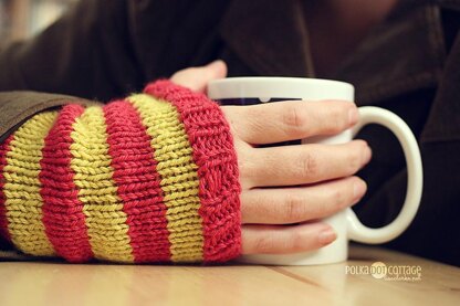 Striped Wristwarmers