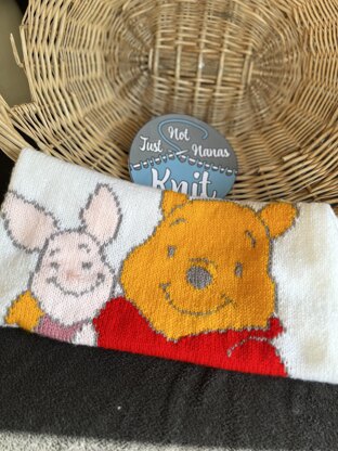 Pooh and Piglet baby blanket