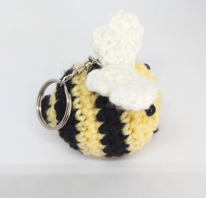 Baby Bee Keychain with Wings