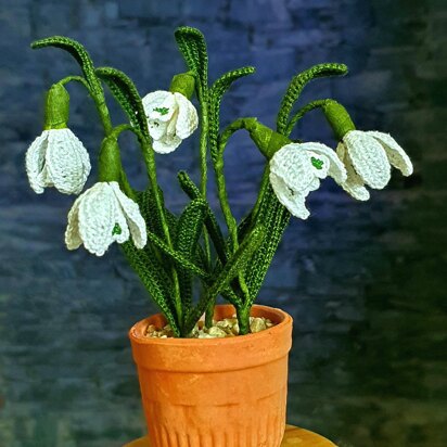 Snowdrops realistic flower