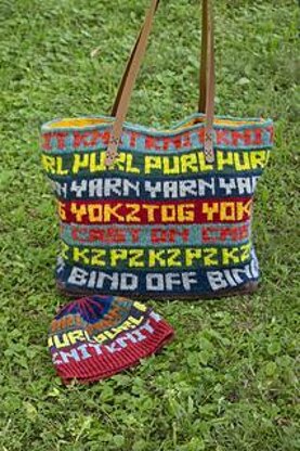 Knitwords Tote Bag