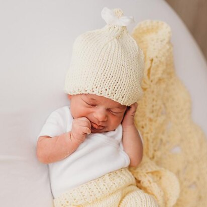 Pixie baby Beanie Hat - knitting pattern