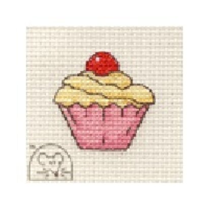 Mouseloft Stitchlets - Cupcake Cross Stitch Kit - 64mm