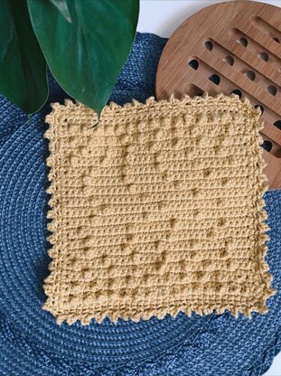 The Picot Branches Dishcloth