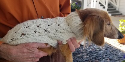 Wavy Ribbon Mini-Doxie Sweater