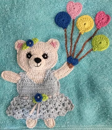 Teddy Bear with Dress and Accessories