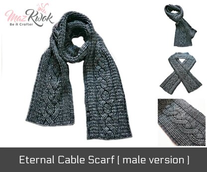 Eternal Cable Scarf Male Version