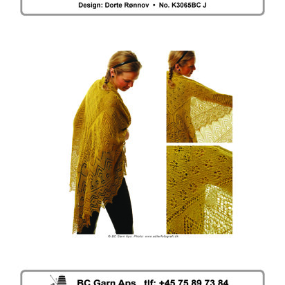 Cypress Shawl in BC Garn Jaipur Fino - K3065BC J - Downloadable PDF