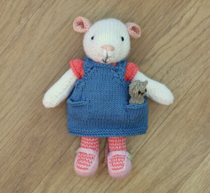 Girl Mouse in a Pinafore