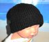 Baby Black Beanie