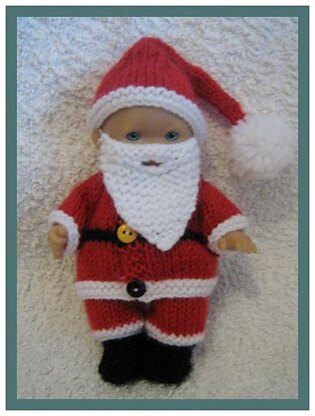 Offer! 5" Berenguer Doll Fun Santa Suit