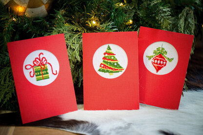 Vervaco Greeting Cards Christmas (Set of 3) Cross Stitch Kit - 10.5cm x 15cm